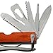 Rose Kuli Portable Stainless Steel Multitool Multipurpose Tool Multifunctional Knife with Hammer Pliers Auto Rescue Disaster Escape Life-Saving Hammer Tool, Red