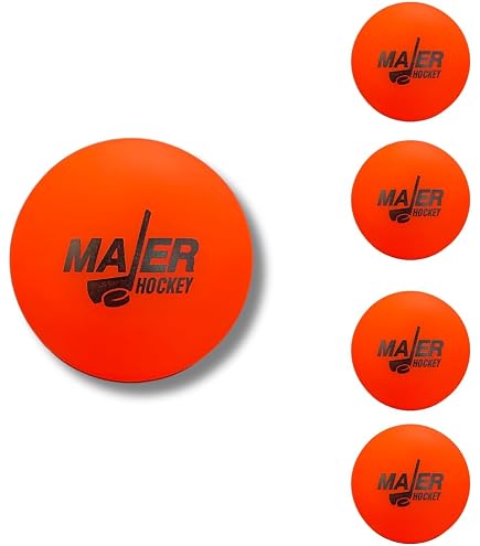 Mylec Palline Da Hockey Gialle Per Clima Freddo – Confezione Da 6, Senza Rimbalzo