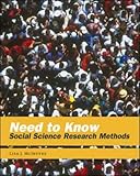 Need to Know: Social Science Research Methods, Lisa J. McIntyre, 0071232583