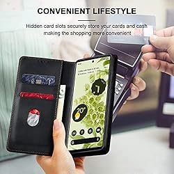 Jasonyu Flip Wallet Case for Google Pixel 6