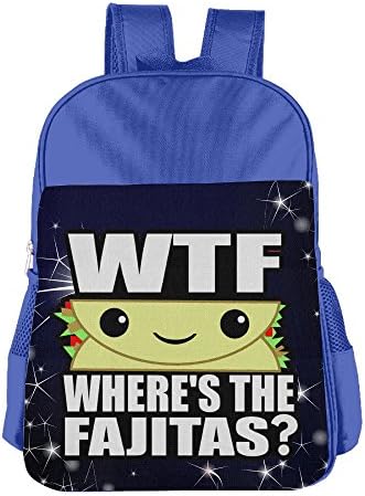 XIAOHU Where's The Fajitas For 4-15 Kid Leisure Bookbag Backpack RoyalBlue