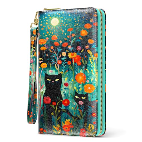 Womens Wallet, RFID Wristlet Wallets for Women, Cute Ladies Clutch Purses at Amazon