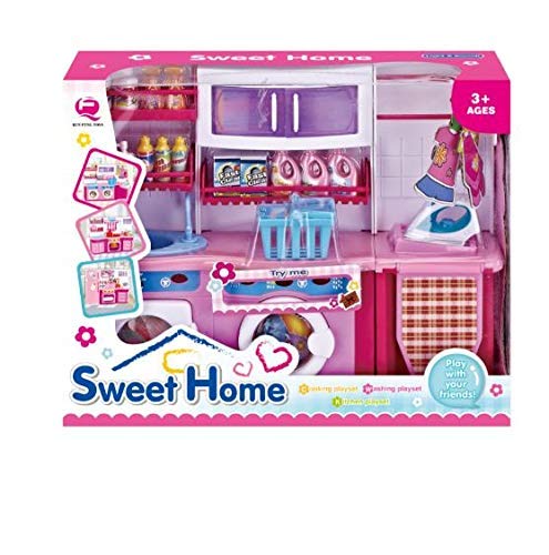 MeeYum Pretend Play Mini Wash, Dry and Iron Laundry Set