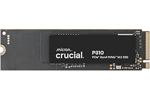 Crucial P310 500GB 2280 PCIe Gen4 3D NAND NVMe M.2 SSD – Up to 6,600MB/s – Shift up to Gen4, with Acronis Offer, Internal Sol