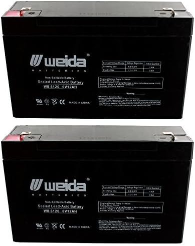 6V 12Ah SLA Battery Rechargeable SLA replace UB6120, D5736, PS6100 FAST USA SHIP by Weida