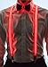 Neon Nightlife Men's Light Up LED Suspenders, Stripe, Extra Bright, One Size, Red