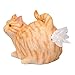 WHAT ON EARTH Cat Butt Tissue Holder - Orange Tabby Cat Square Tissue Box Cover- Cute Bathroom Accessories - Resin Tissue Dispenser