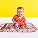 Bright Starts Charming Chirps Activity Gym and Play Mat with Take-Along Toys, Ages Newborn +, Pretty in Pink