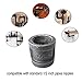 IBEUTES 10-Pack Black Pipe Fittings 1/2 Inch