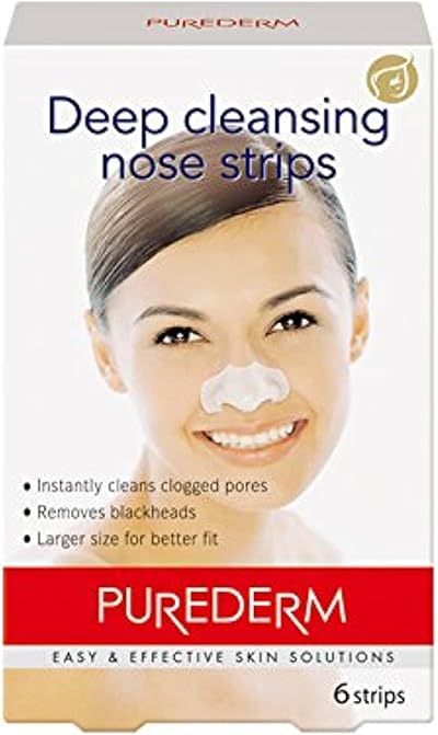 Purederm Deep Cleansing Nose Pore Strips 6 Count - Blackhead Removal