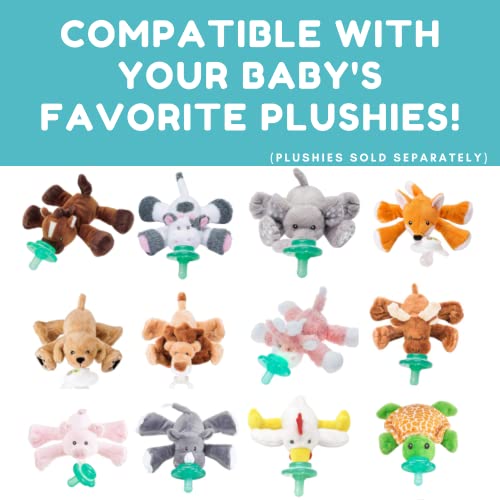 Nookums Pacifier 4 Pack Orthodontic Single Piece Design 100 Medical Grade Silicone BPA