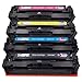 Toner Kingdom Compatible HP 410A CF410A CF411A CF412A CF413A Toner Cartridge Compatible for HP Color LaserJet Pro MFP M477fdn M477fdw M477fnw M452DN M452dw M452nw M377dw -Black, Cyan, Yellow, Magenta