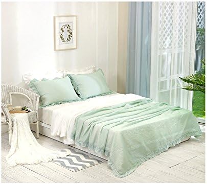 Bazzar Pure Ripple Pigment Summer Bedding / Pillow Case Sets (Mint, Twin)