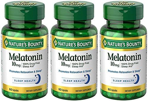 Amazon.com: Melatonin 10 mg, 3 Bottles (60 Count): Health & Personal Care