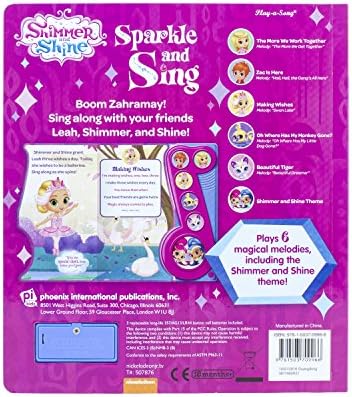 Nickelodeon Shimmer And Shine Sparkle And Sing Sound Book Play A Song Pi Kids Amazon De Editors Of Phoenix International Publications Bucher Shimmer and shine смотрите 9 сезон на youtube. sparkle and sing sound book