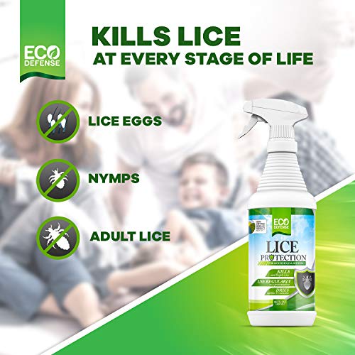 Eco Defense USDA Biobased Lice Spray for Furniture, Bedding, and Home