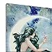 Mermaids & Moonlight Tin Advertising Sign | Mermaid Home Decor Bathroom Wall Art | Beautiful Vibrant Colors | 16 x 10 Inch
