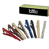 BMC 8pc Mix Color Mens Fashion Tie Bar Clips Set - Little Business Little Party