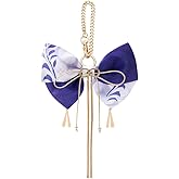 Genshin Impact Kamisato Ayato Impression Series Bow Hair Accessory Keychain