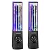 SoundSOUL Bluetooth Dancing Water Speakers LED Speakers Wireless Water Fountain Speakers (Bluetooth4.0, 4 Colored LED Lights, Dual 3W Speakers, Built-in Rechargeable 1800mAh Battery,Gift) -Black