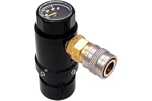 rovrai Upgrade Paintball HPA Co2 Pressure Regulator, Ajustable Output Pressure 40psi-200psi MR Reg GEN2 Lower Pressure Air Regulator
