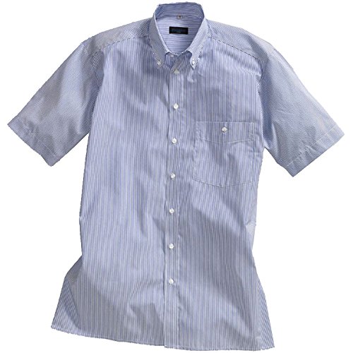 Pionier 1131-40 ''Business Fashion'' Striped Work Shirt, Navy Blue/White, 1/2'' - 40