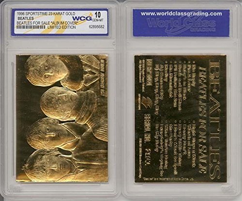 BEATLES FOR SALE Album Cover 23KT Gold Card Sculpted Limited Graded GEM MINT 10