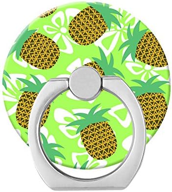 Cute Cell Phone Holders ,360°Rotation Finger Ring Phone Stand Mounts For Smartphones And Tablets ,Pineapple Watercolor Cartoon Painting Creative Collage Phone Stand Mounts
