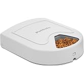 PetSafe Automatic Dog Feeder, 5 Meals, 40 oz Capacity, Plastic, for Dry Food, Multiple Pets