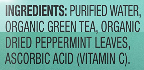TEAS’ TEA UNSWEETENED MINT GREEN TEA 16.9 FL OZ (PACK OF 12) ORGANIC, SUGAR FREE, ZERO CALORIE