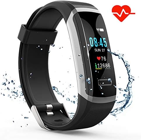 Akuti Fitness Tracker HR, Fitness Watch with Heart Rate Monitor, Activity Tracker, Sleep Monitor, Step Counter Calories Watch, IPX7 Waterproof Smart Wristband Pedometer
