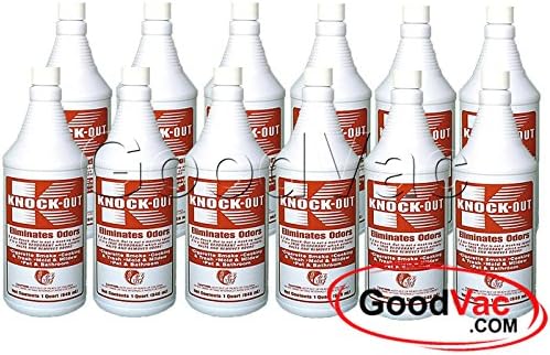 Knock Out Odor Eliminator Smoke and Cigarette Deodorizer 1 Quart Bottle Liquid Deodorizer Case of 12