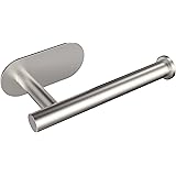 VMVN Adhesive Toilet Paper Holder Brushed Nickel, Stainless Steel Toilet Roll Holder, for Bathroom ,Washroom Wall Mount (1 Pa