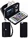 HYSJY iPhone 6/6SWallet Case, Girls Women Magnets Detachable Zipper Wallet Case iPhone 6/6S Cover PU Leather Folio Flip Holster Carrying Case Card Holder for iPhone 6 /6S 4.7