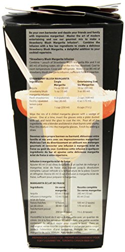 Foxy's Gourmet Margarita Drink Mix, Strawberry Blush, 3.2-Ounce (Pack of 4)