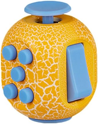 Dahlonega Relieves Stress and Anxiety Cube Anxiety Attention Toy for Children and Adults (1-Yellow)