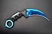 FadeCase Karambit Elite - Blue Steel - Real CSGO Knife Skin Counter Strike Global Offensive Full Tang Fixed Blade Unique Serial Number