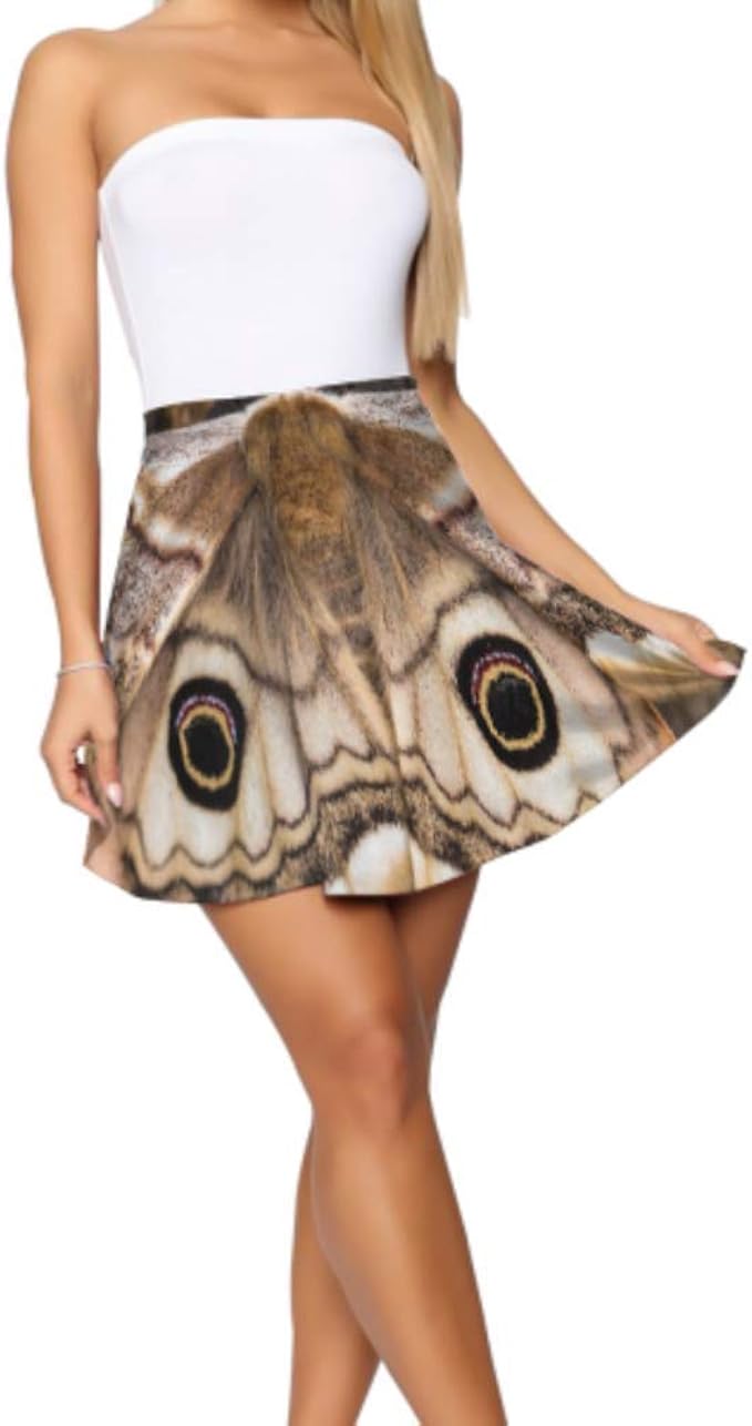 moth print skater dress