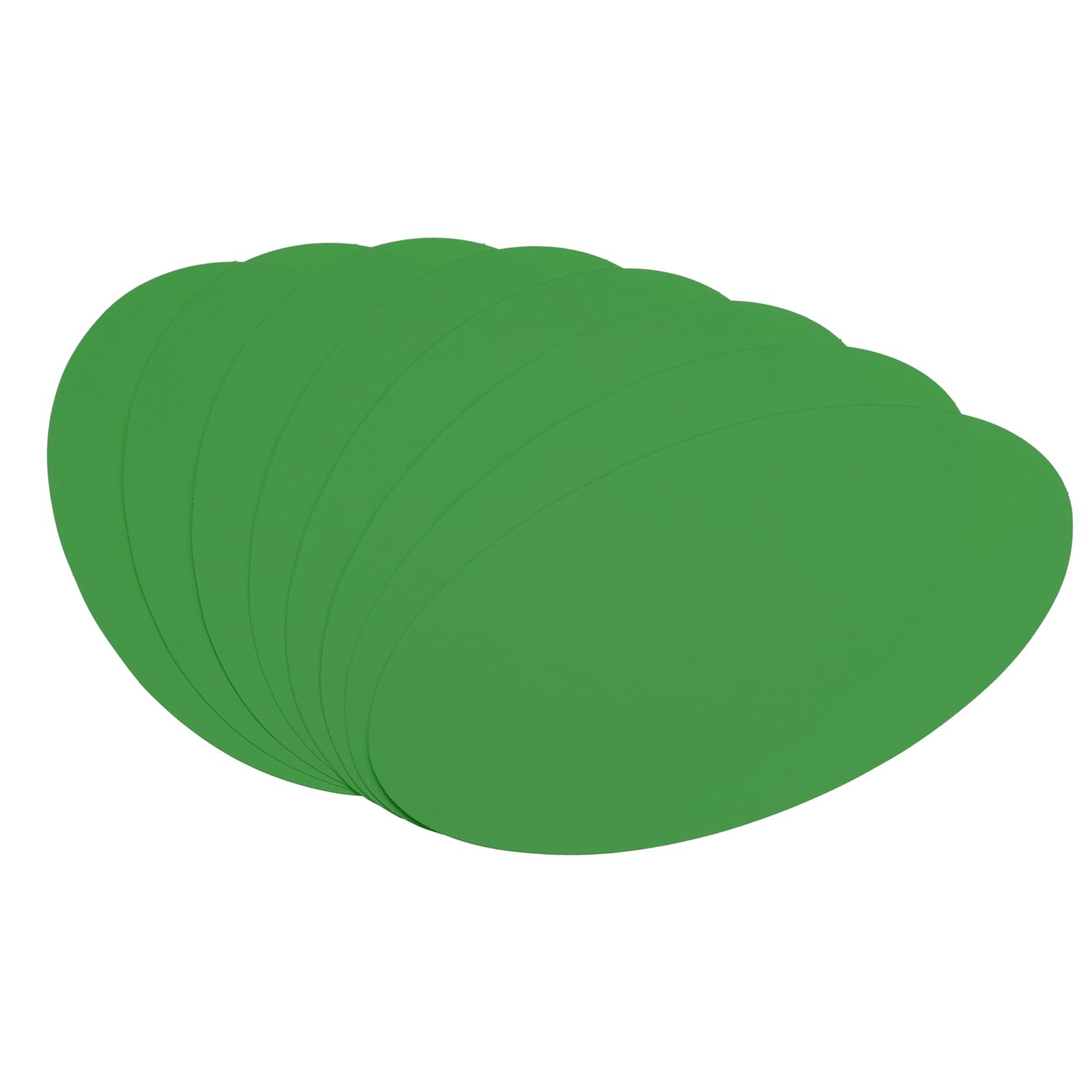 PATIKIL 7.9-inch Oval Cardboard Paper, 30 Pcs 180gsm Thick Blank Disc Circles Slices for DIY Craft Arts Drawing Painting Writing, Dark Green