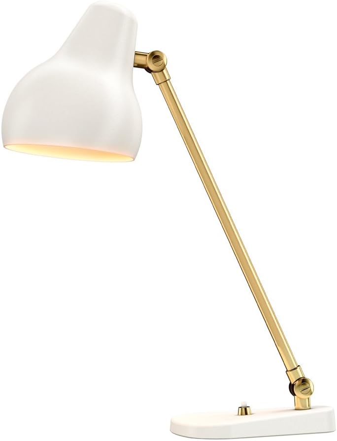 Louis Poulsen VL38 Table Lamp White and Brass
