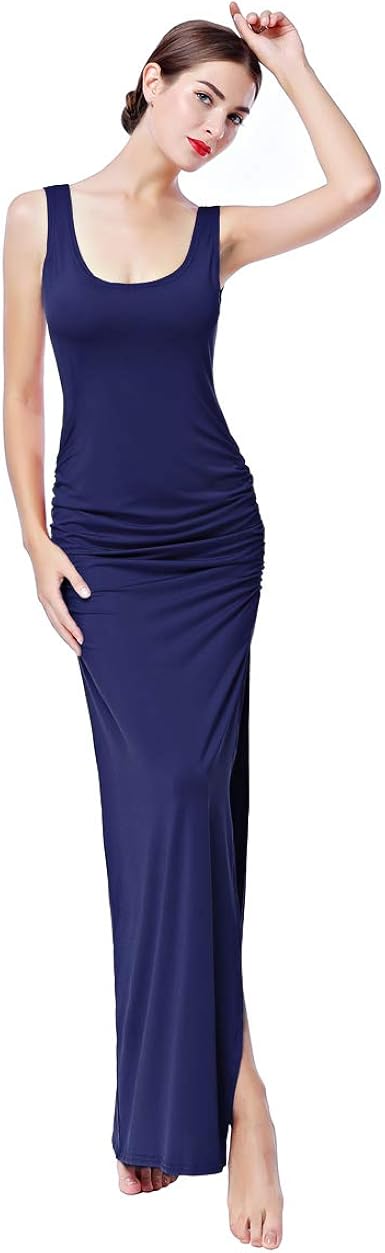 silk bodycon maxi dress