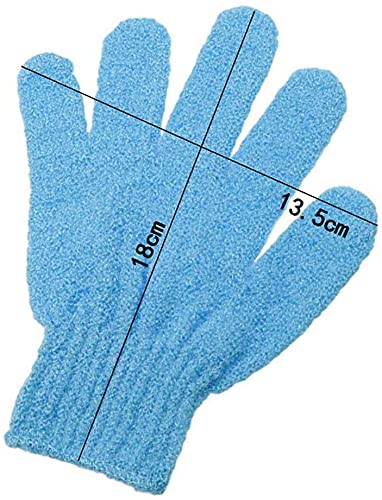 4 Pairs Exfoliating Gloves - Premium Scrub Wash Mitt for Shower,Spa,Massage and Body Scrubs - Spa Exfoliation Accessories For Men and Women