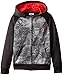 STX Big Boys' Fleece Zip Hoodie Sweatshirt, Engine Red/Print, 14/16