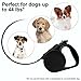 Retractable Dog Leash - Walking Leash 15ft for Small Medium Breed up to 44lb - Retractable Leash Set with Light and Waste Bag Dispenser -Durable Plastic Pet Training Leash Cord for Puppy and Adult Dog