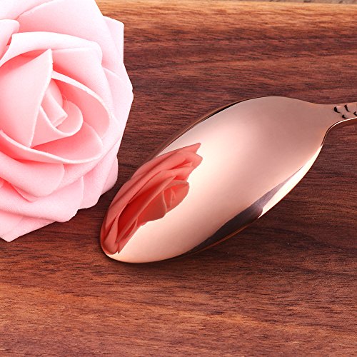 20-Piece Rose Gold Flatware Silverware Set, Bisda Stainless Steel Cutlery Sets, Multipurpose Use for Home, Kitchen, Restaurant, Hotel Tableware Utensil Service for 4