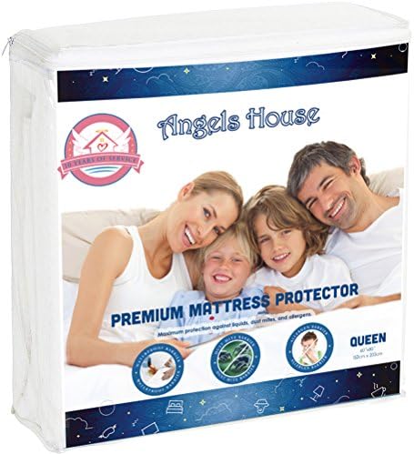 Premium Mattress Protector - Queen Size | Hypoallergenic - 100% Waterproof - Vinyl Free