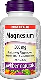 Webber Naturals Magnesium 500mg Enhanced Absorption, 60 Tablet