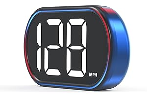 AZIJYV 2024 New Car Head Up Display HUD,GPS Digital Speedometer MPH with LED Large Font Display Suitable for All Cars,USB Cable Plug & Play