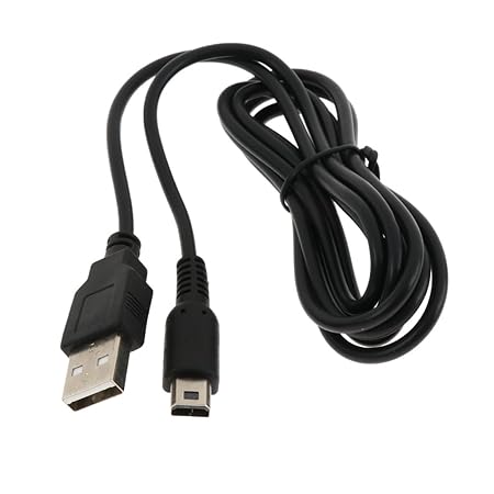 Homyl Schwarz USB Kabel Zum Laden und Updaten für Nintendo WII U und Gamepad-Controller