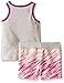 PUMA Baby Girls' Tank and Short Set, Light Heather Grey, 12 Months